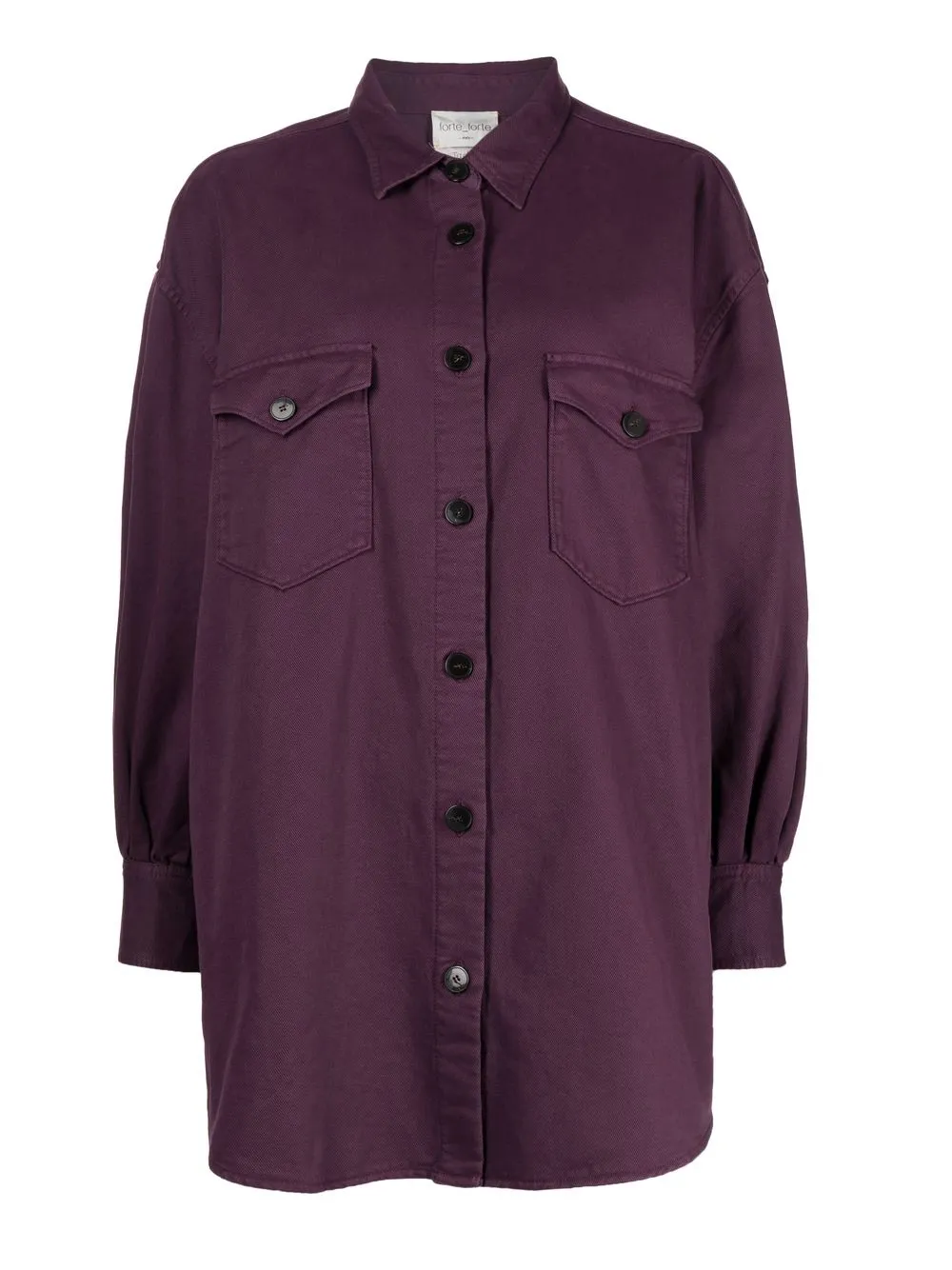 

Forte Forte sobrecamisa con botones - Morado