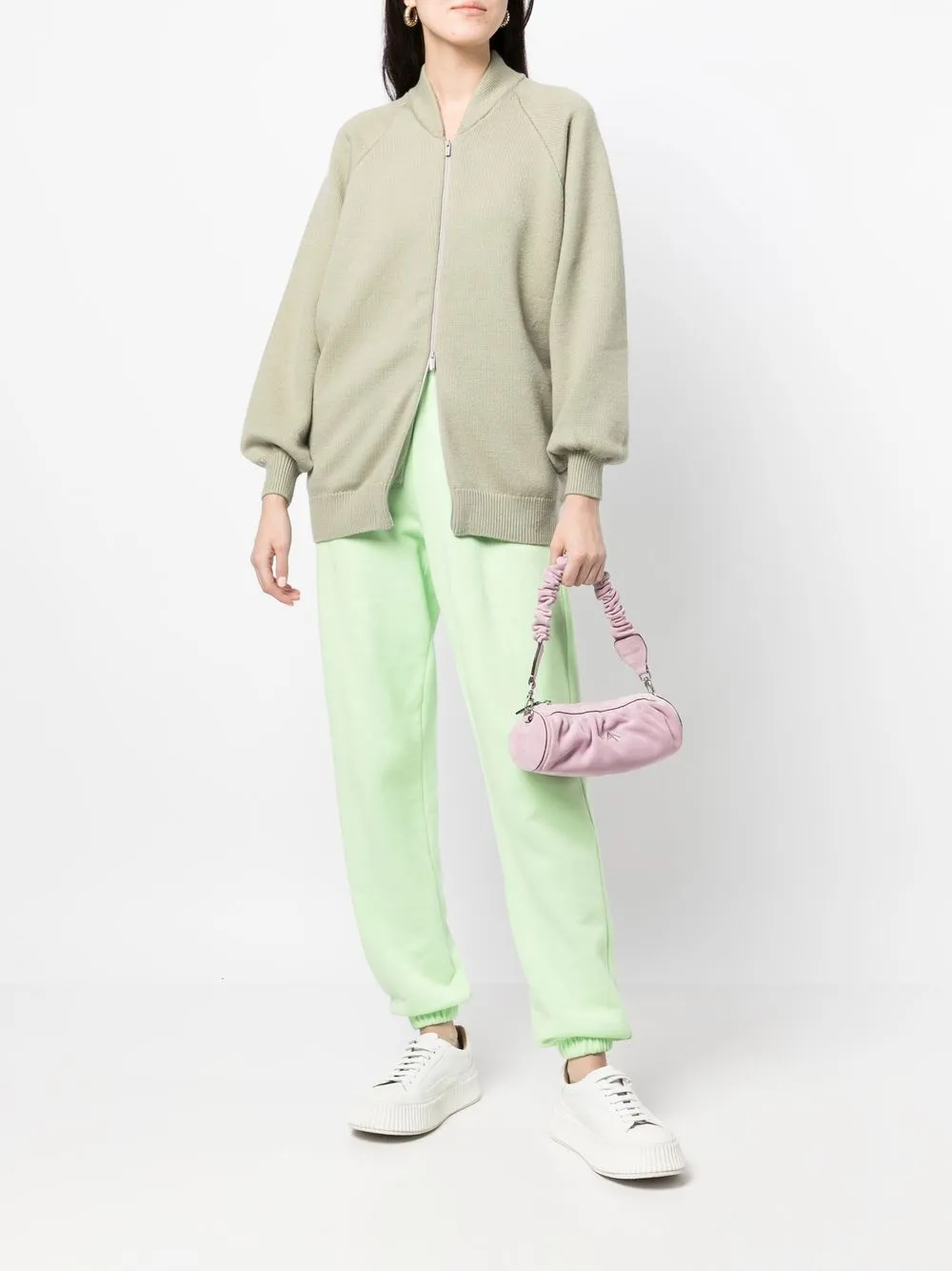  Fear Of God Essentials Cardigan Mit Reißverschluss   Grün 