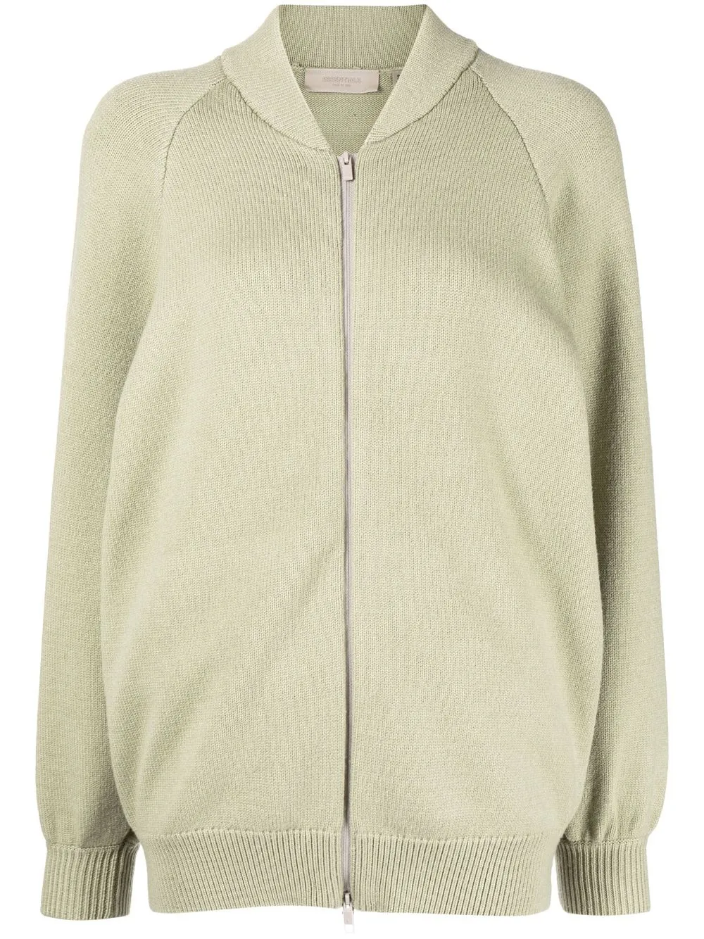 

FEAR OF GOD ESSENTIALS chamarra tejida con cierre - Verde