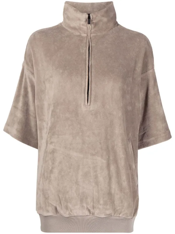 FEAR OF GOD ESSENTIALS Velour mock-neck 