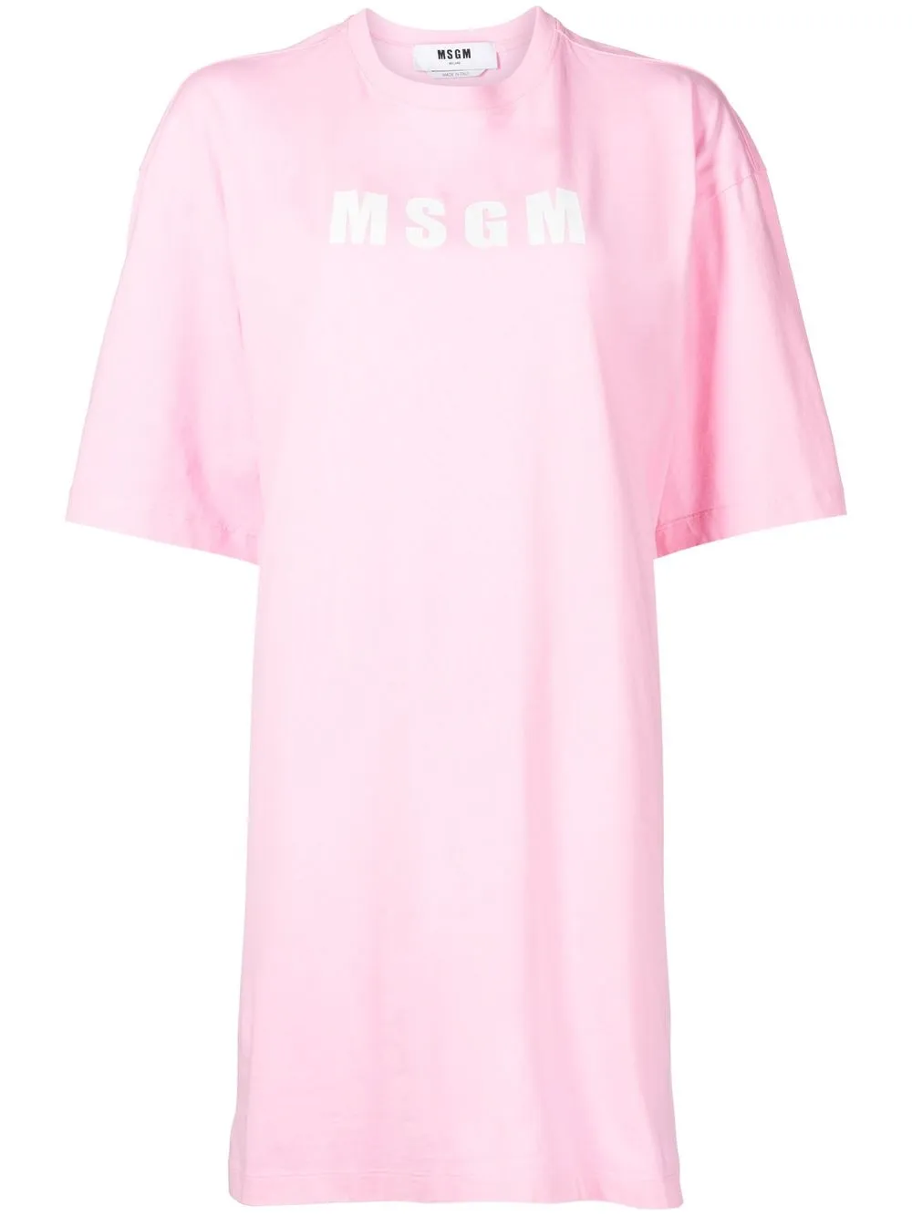 

MSGM vestido con logo estampado - Rosado