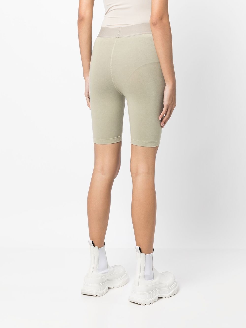 Shop Essentials Logo-waistband Shorts In Grün