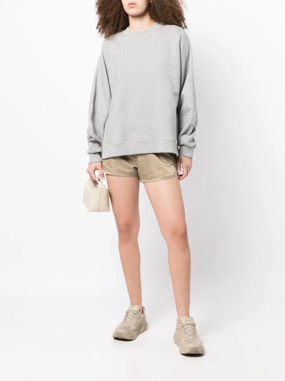  Fear Of God Essentials Logo-patch Track Shorts - Green 