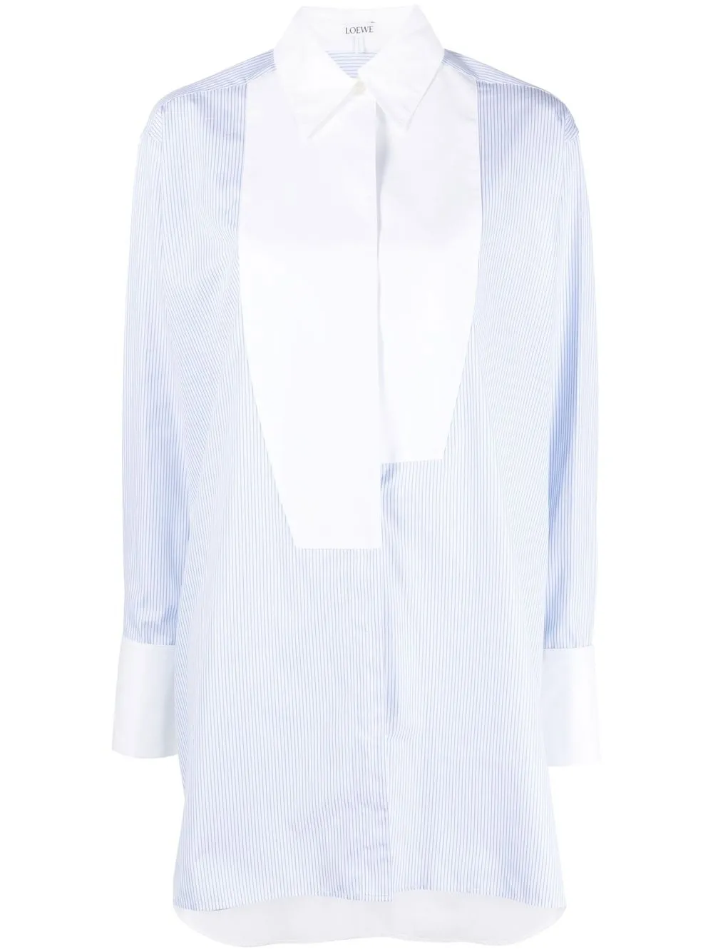 LOEWE camisa con dobladillo asimétrico | blanco | Image 1