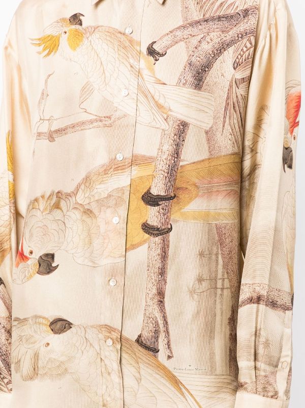 Pierre Louis Mascia Silk Shirt Dress in Multi Size M