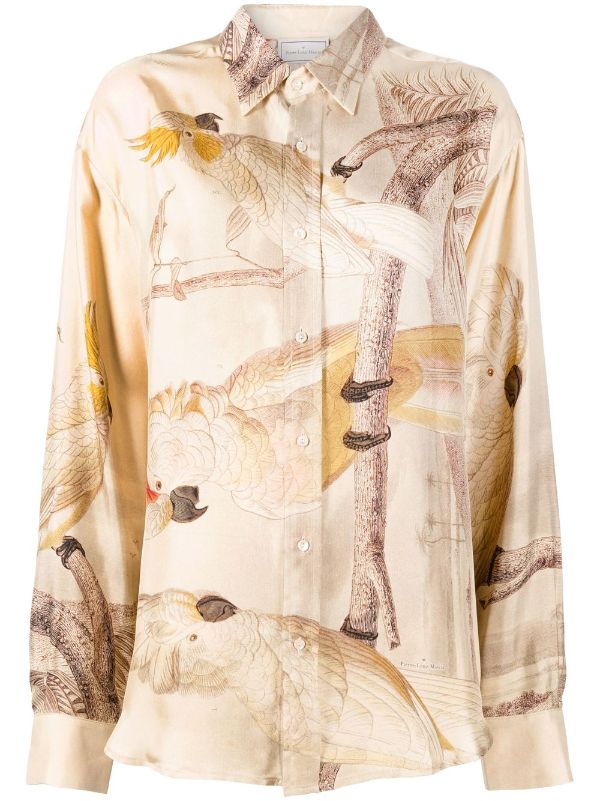 Pierre-Louis Mascia Printed Silk Shirt