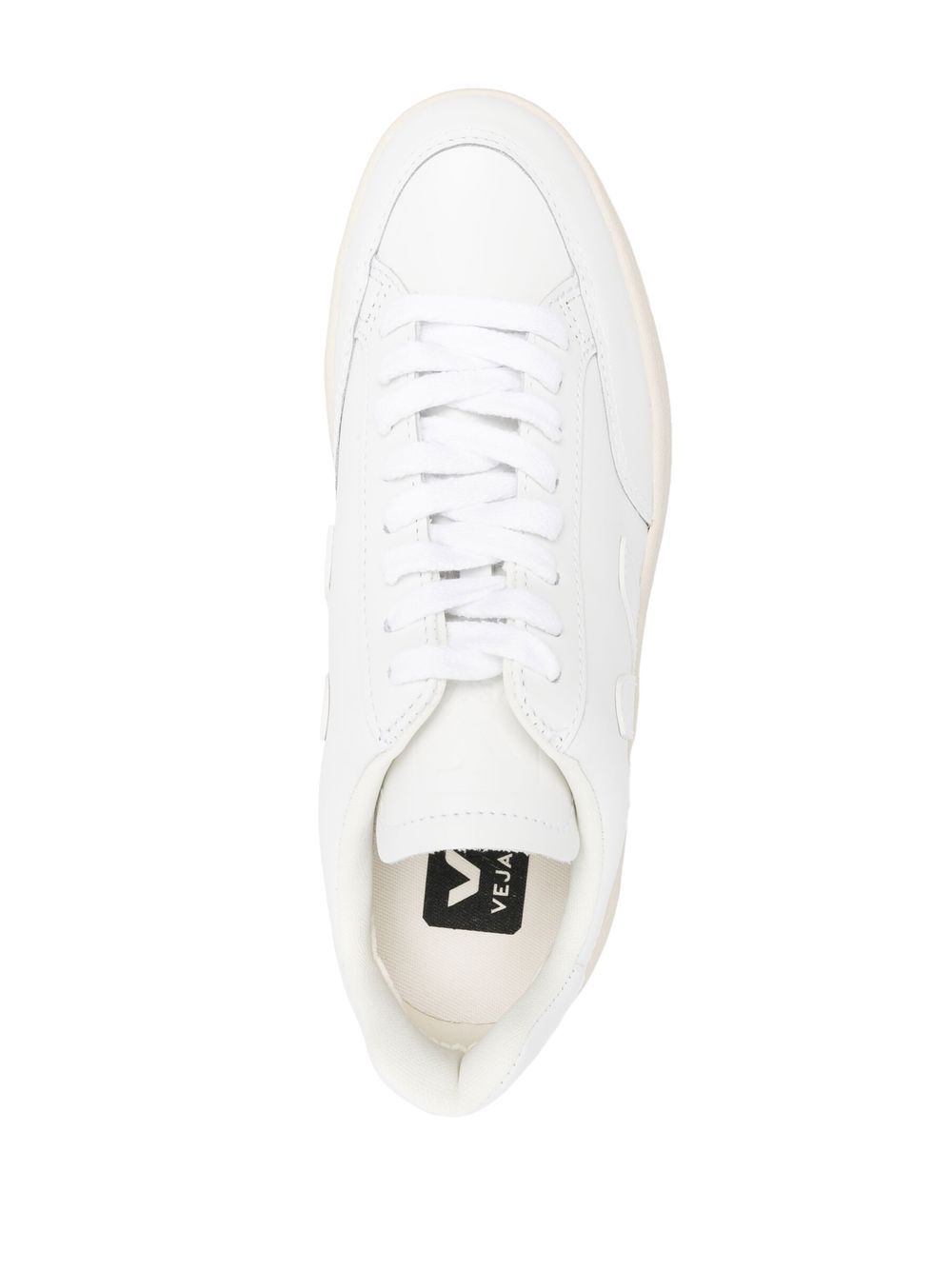 Shop Veja V-10 Low-top Sneakers In White