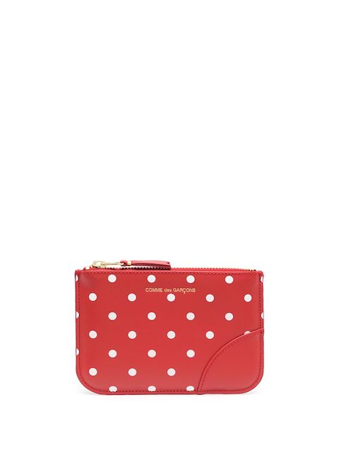 Comme Des Garçons polka dot calf-leather wallet