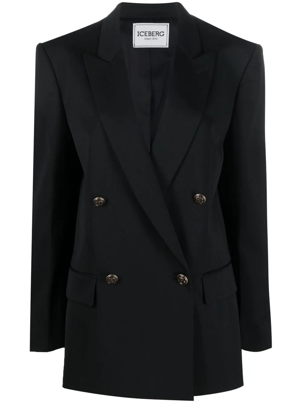 

Iceberg double-breasted button blazer - Black