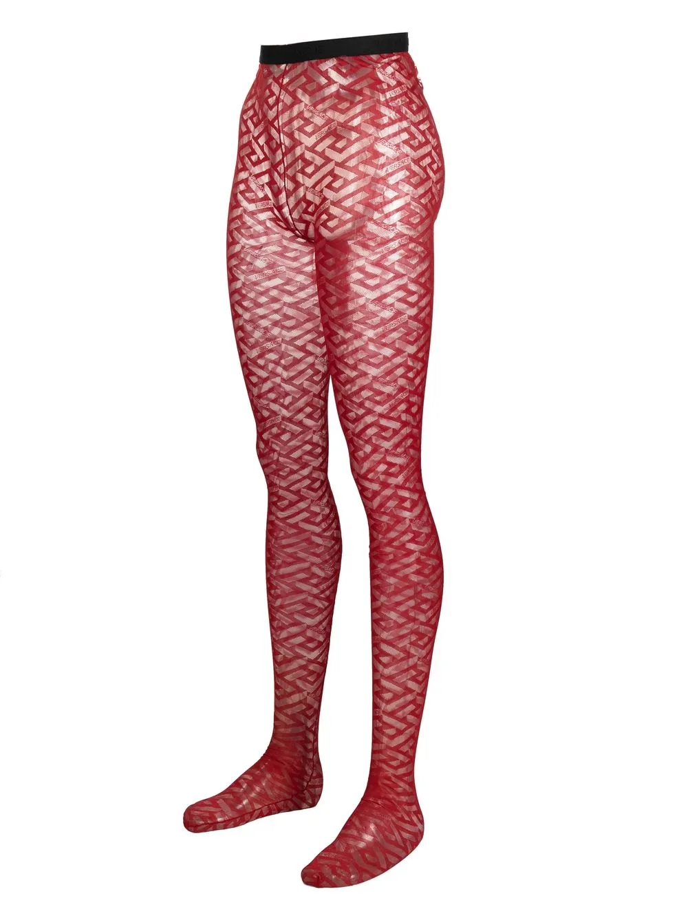 Versace Panty met Greca print - Rood