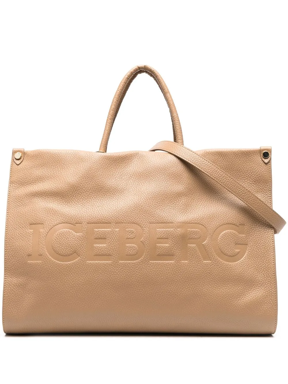 

Iceberg tote con logo en relieve - Marrón