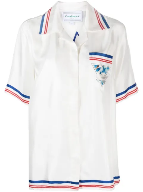 Casablanca camisa bowling Par Avion