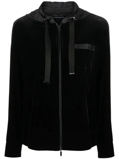 Emporio Armani zip-up hooded jacket