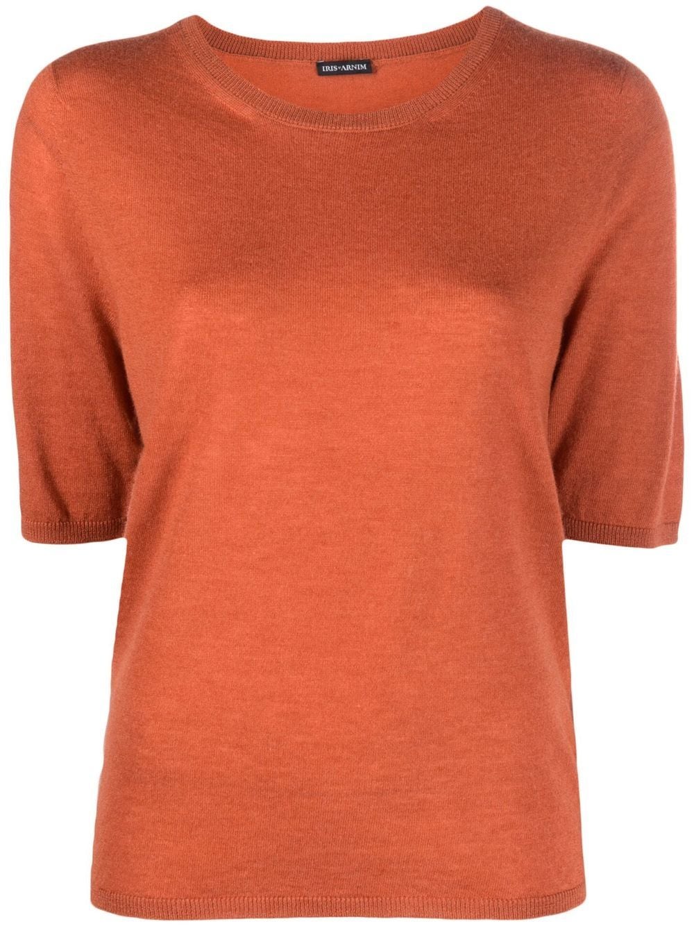 Iris Von Arnim short-sleeved cashmere top - Orange