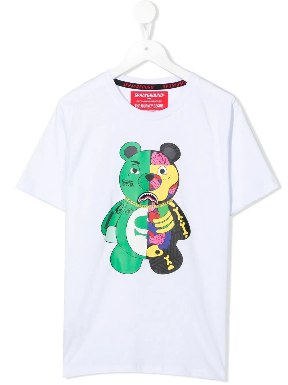 

sprayground kid teddy-bear print T-shirt - White