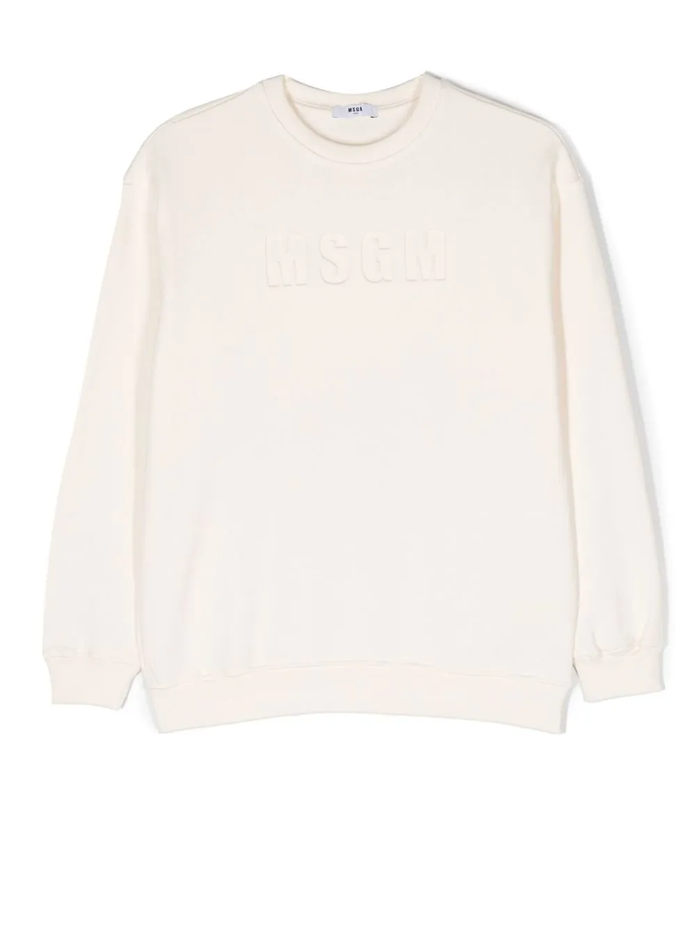 

MSGM sudadera con logo en relieve - Neutro