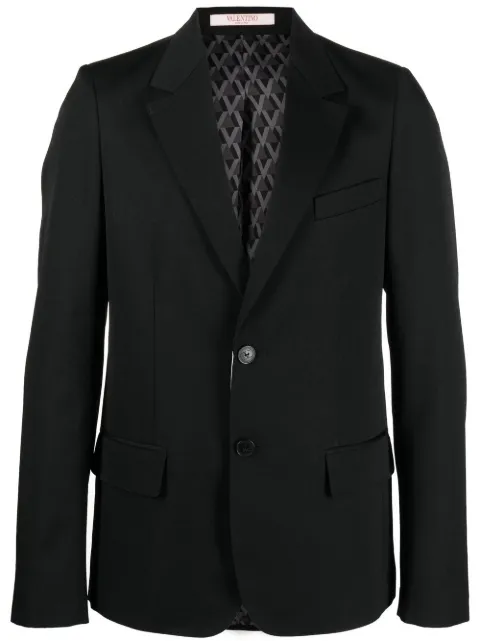 Valentino Garavani single-breasted virgin wool blazer
