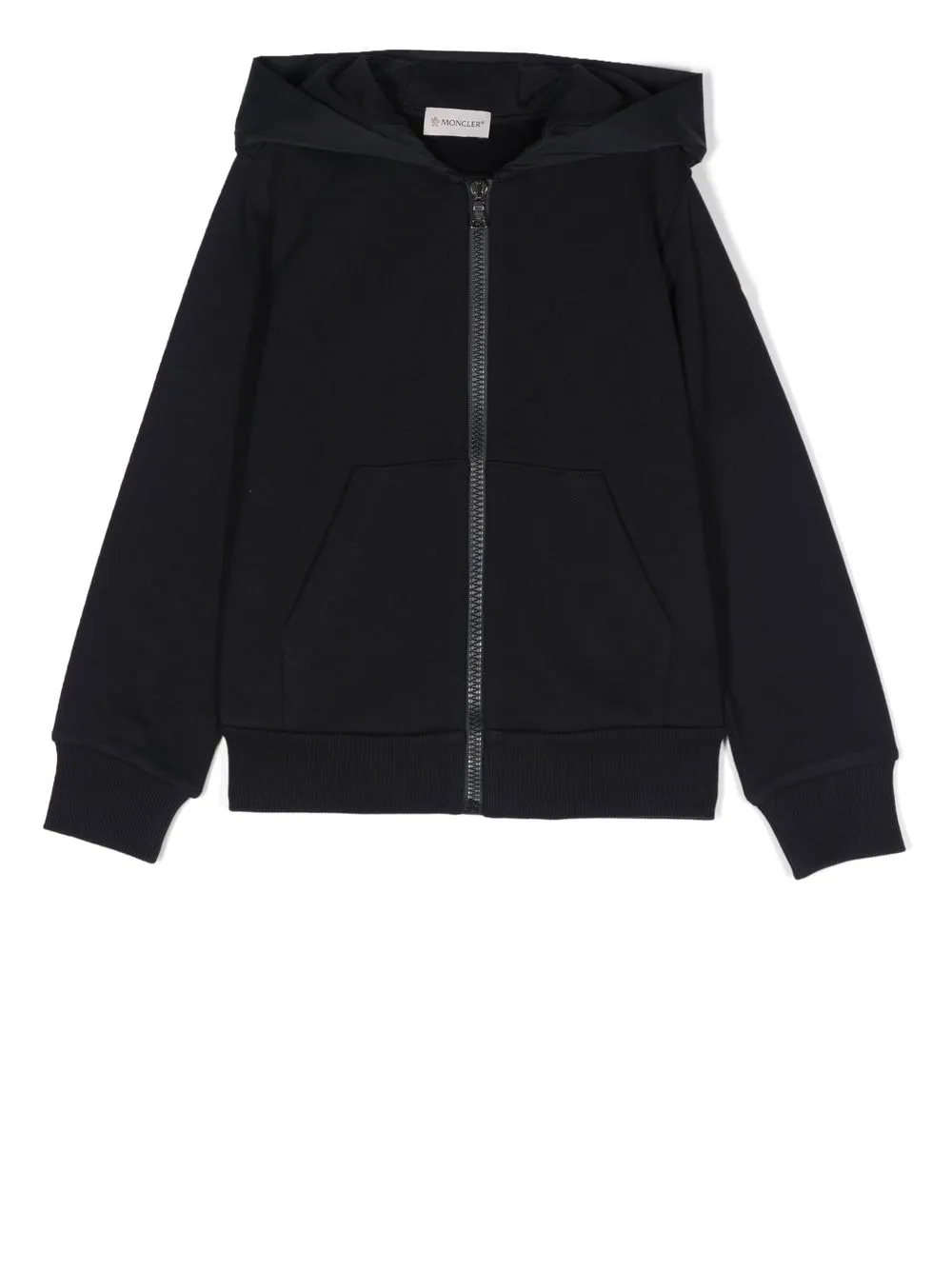 

Moncler Enfant hoodie con logo estampado y cierre - Azul