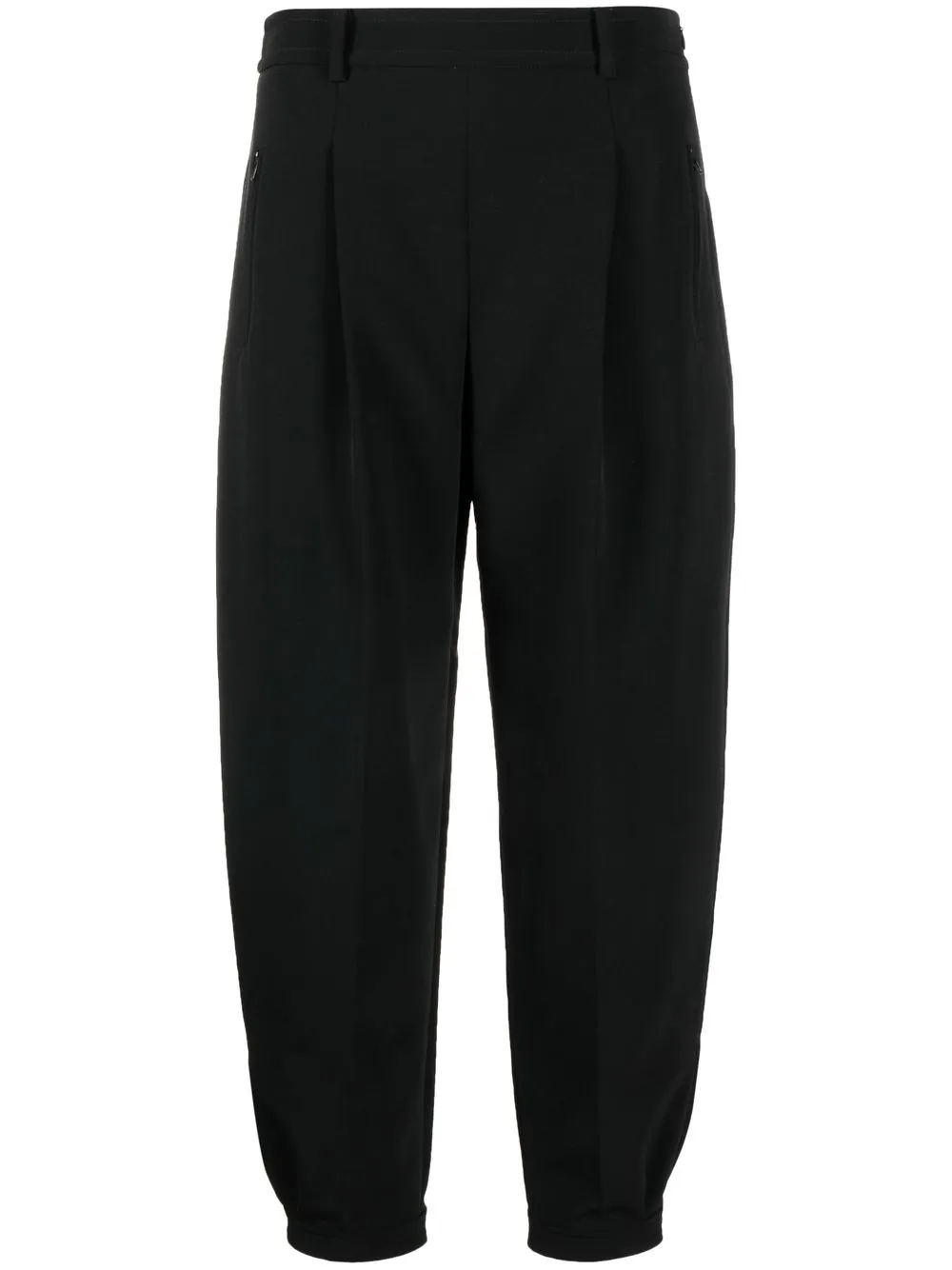 

Windsor pleated cropped trousers - Black