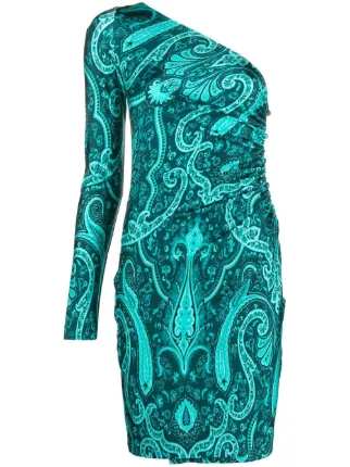 ワンピース ETRO SS25 Paisley dress (WRHA0195AV622 X0800) ETRO Paisley Velvet Dress | Black | FARFETCH