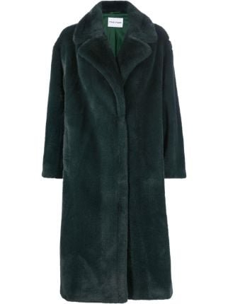 STAND STUDIO Oversized faux-fur Coat - Farfetch