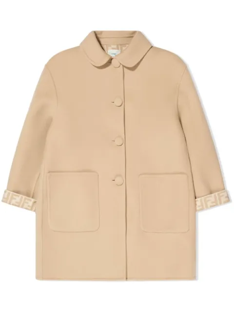 Fendi Kids abrigo con logo FF