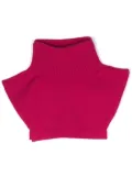 Barrie high-neck cashmere collar - Pink