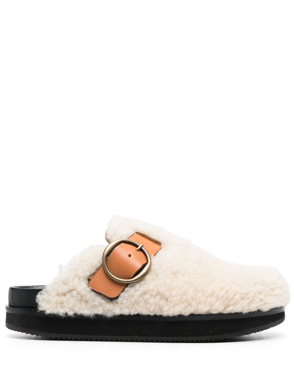 

Isabel Marant faux shearling mules - Neutrals