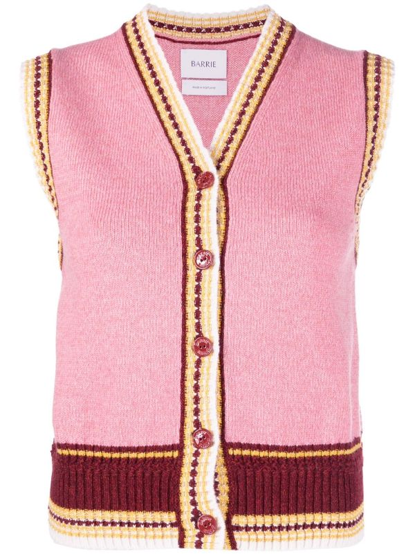 sleeveless cashmere cardigan