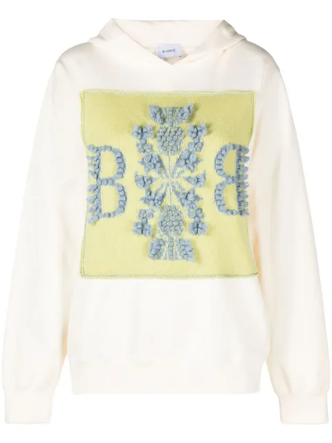 Barrie logo-patch cotton hoodie