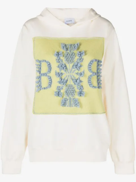 Barrie logo-patch cotton hoodie
