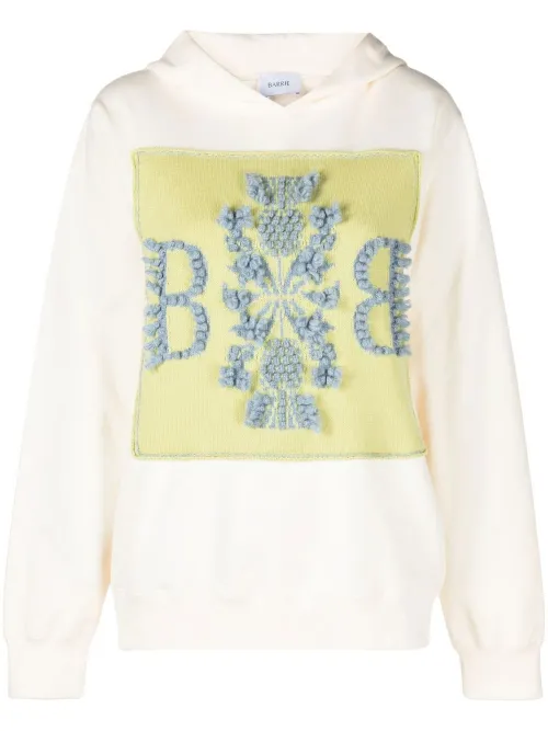 Hoodie en coton à patch logo - Barrie - Modalova