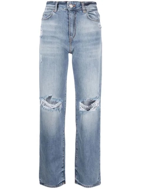 PINKO straight-leg ripped jeans 