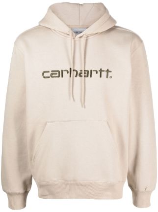 Carhartt WIP embroidered-logo long-sleeve Hoodie - Farfetch