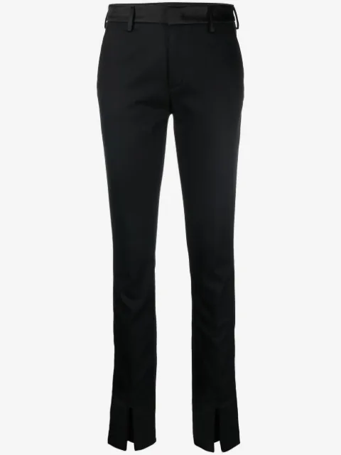 DONDUP Calça slim com detalhe de fenda