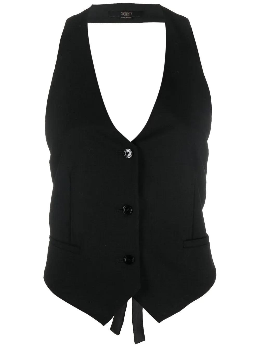 

Seventy top de esmoquin con espalda descubierta - Negro