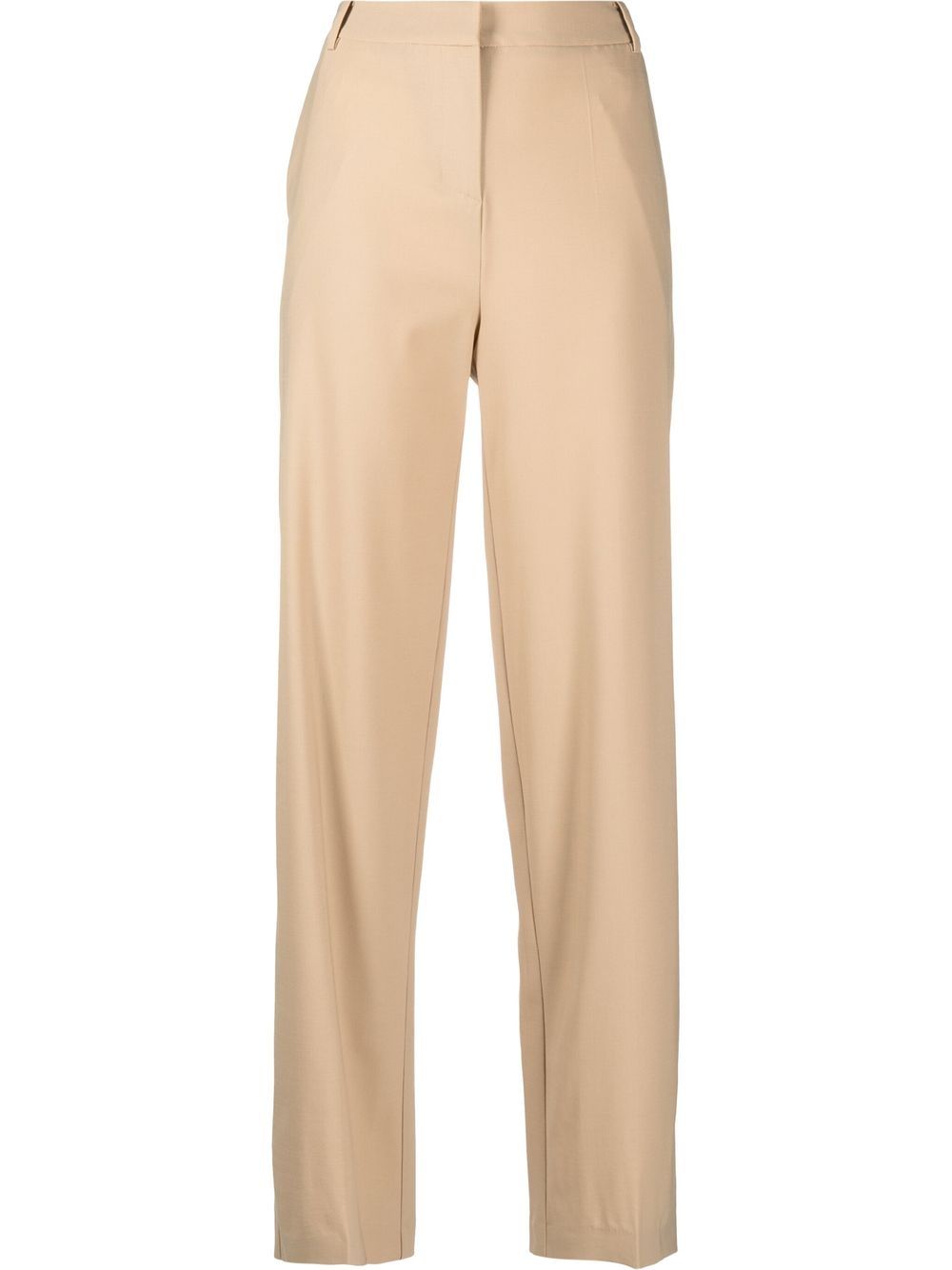 Act N°1 Tailored-cut Wool Trousers In Neutrals