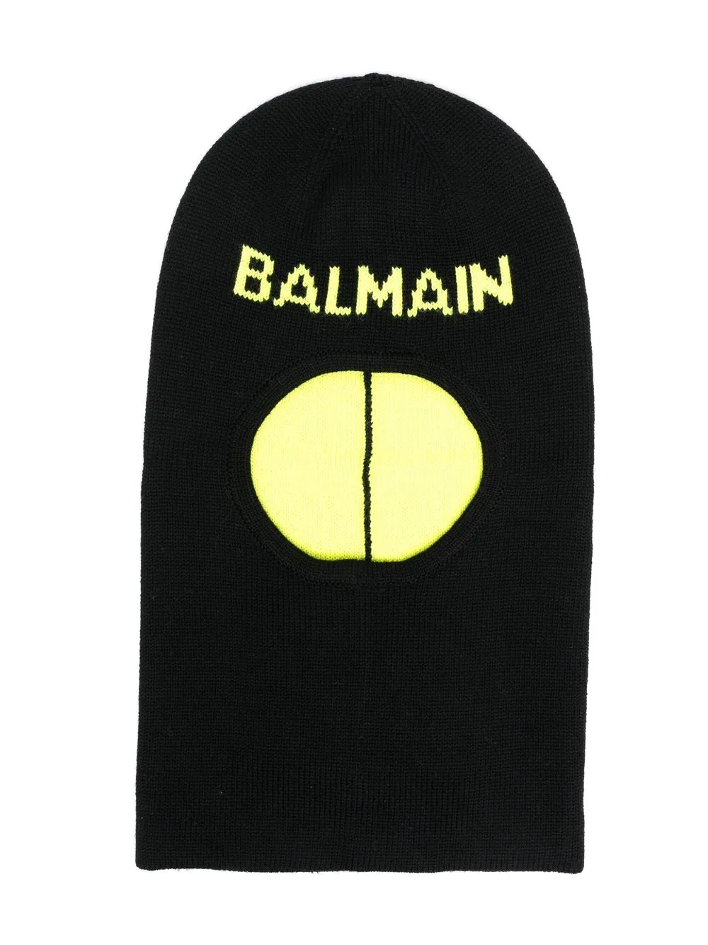 

Balmain Kids intarsia-knit logo beanie - Black