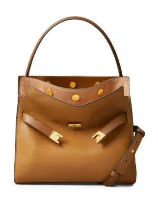Tory Burch Small Lee Radziwill Crossbody Bag | Brown | FARFETCH