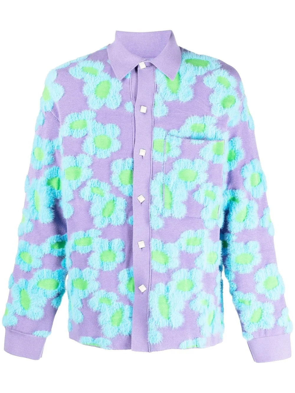 

Jacquemus chamarra con estampado floral - Morado