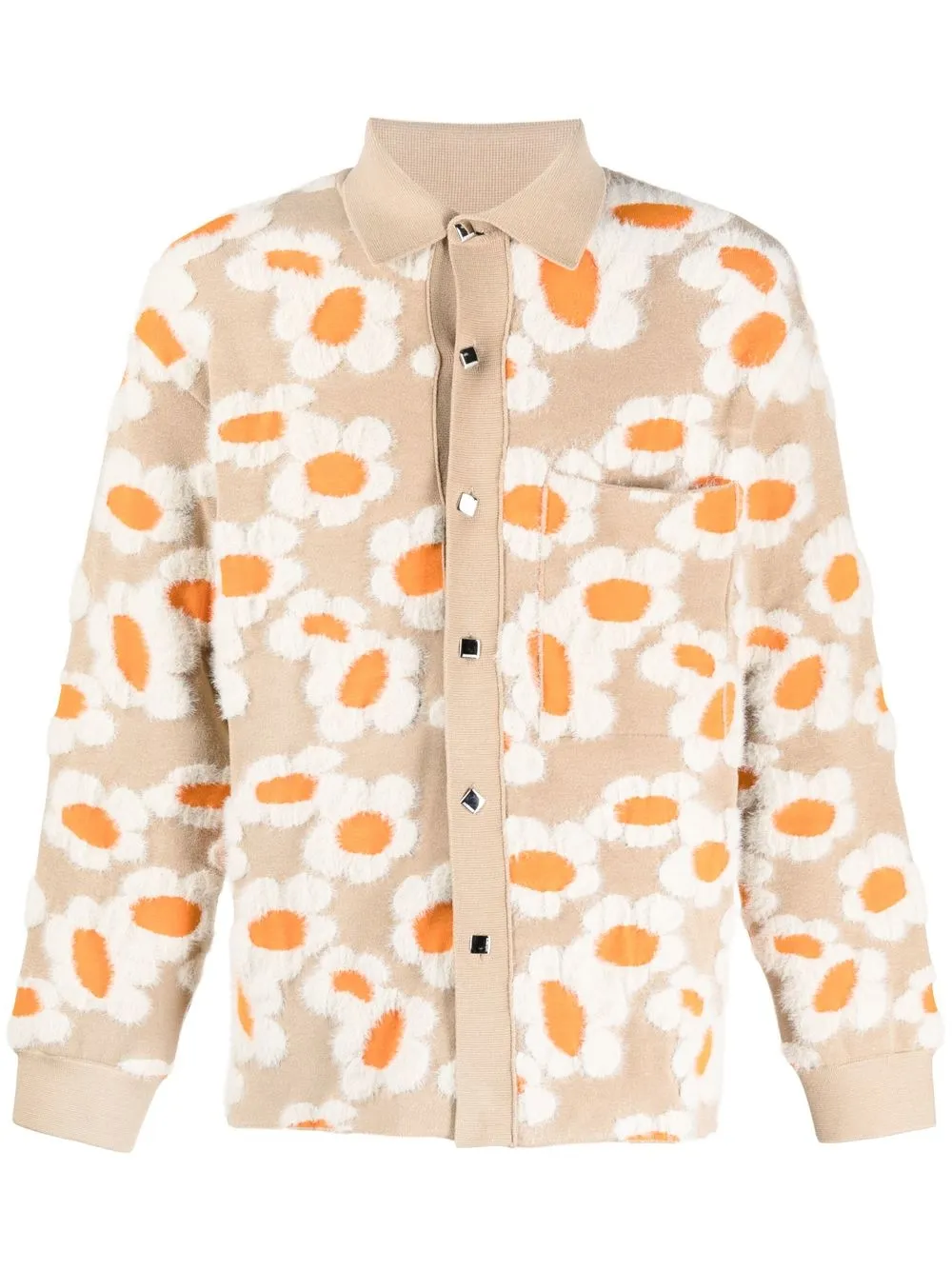 Jacquemus floral-print jacket - Neutrals