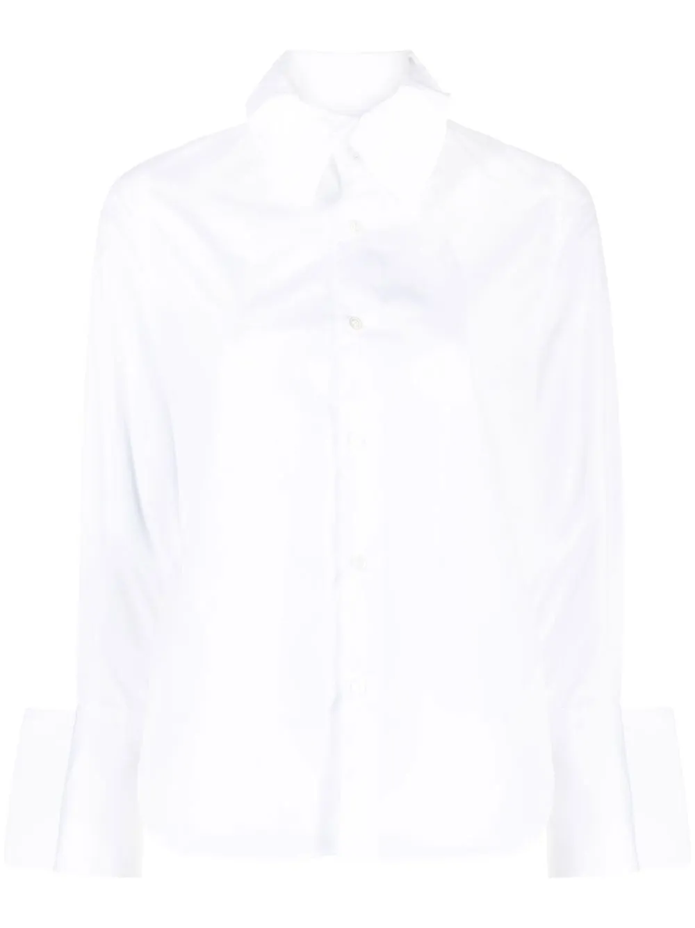 

Comme Des Garçons Noir Kei Ninomiya camisa manga larga con botones - Blanco