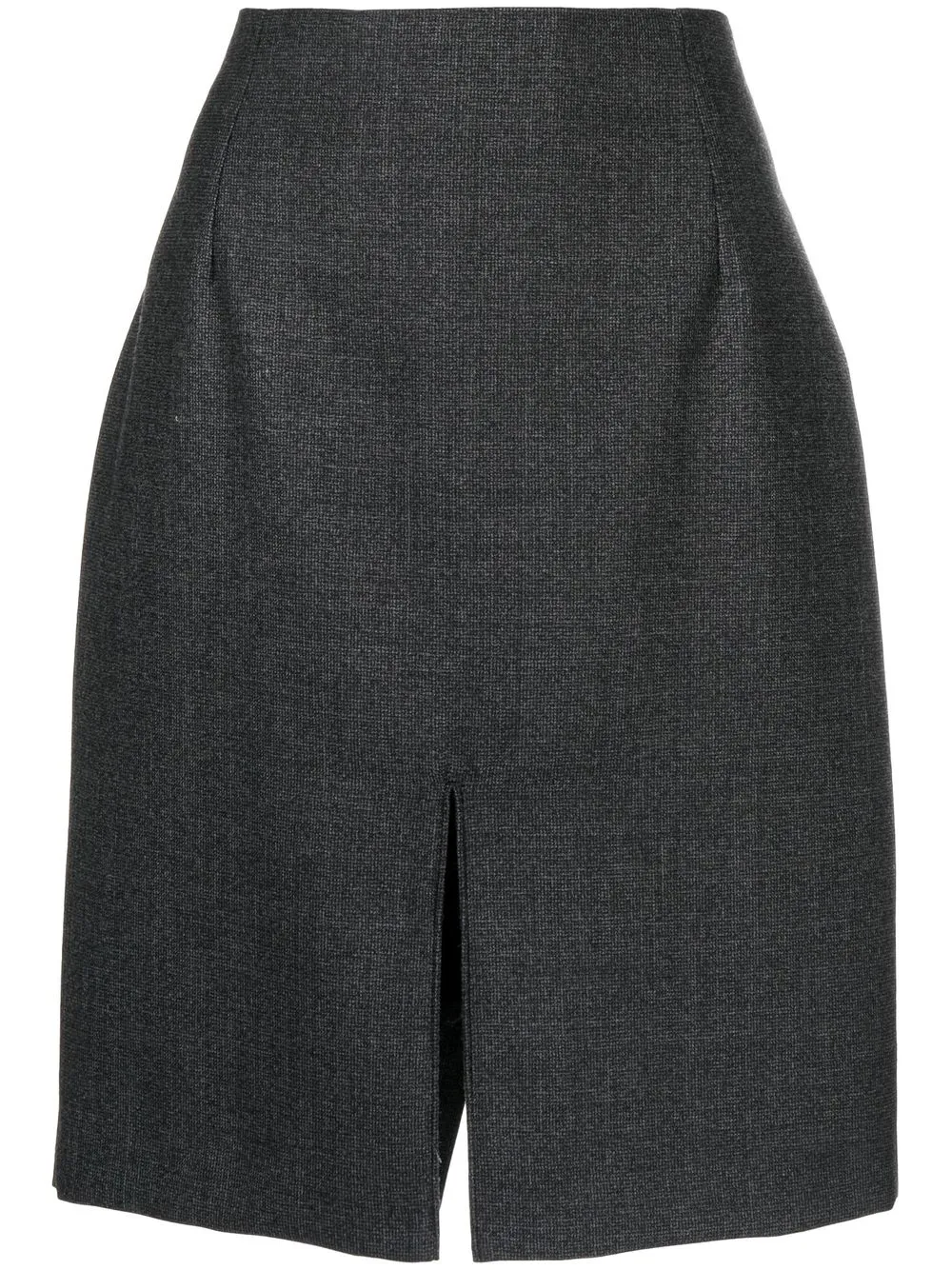 

Raf Simons front slit-detail skirt - Grey