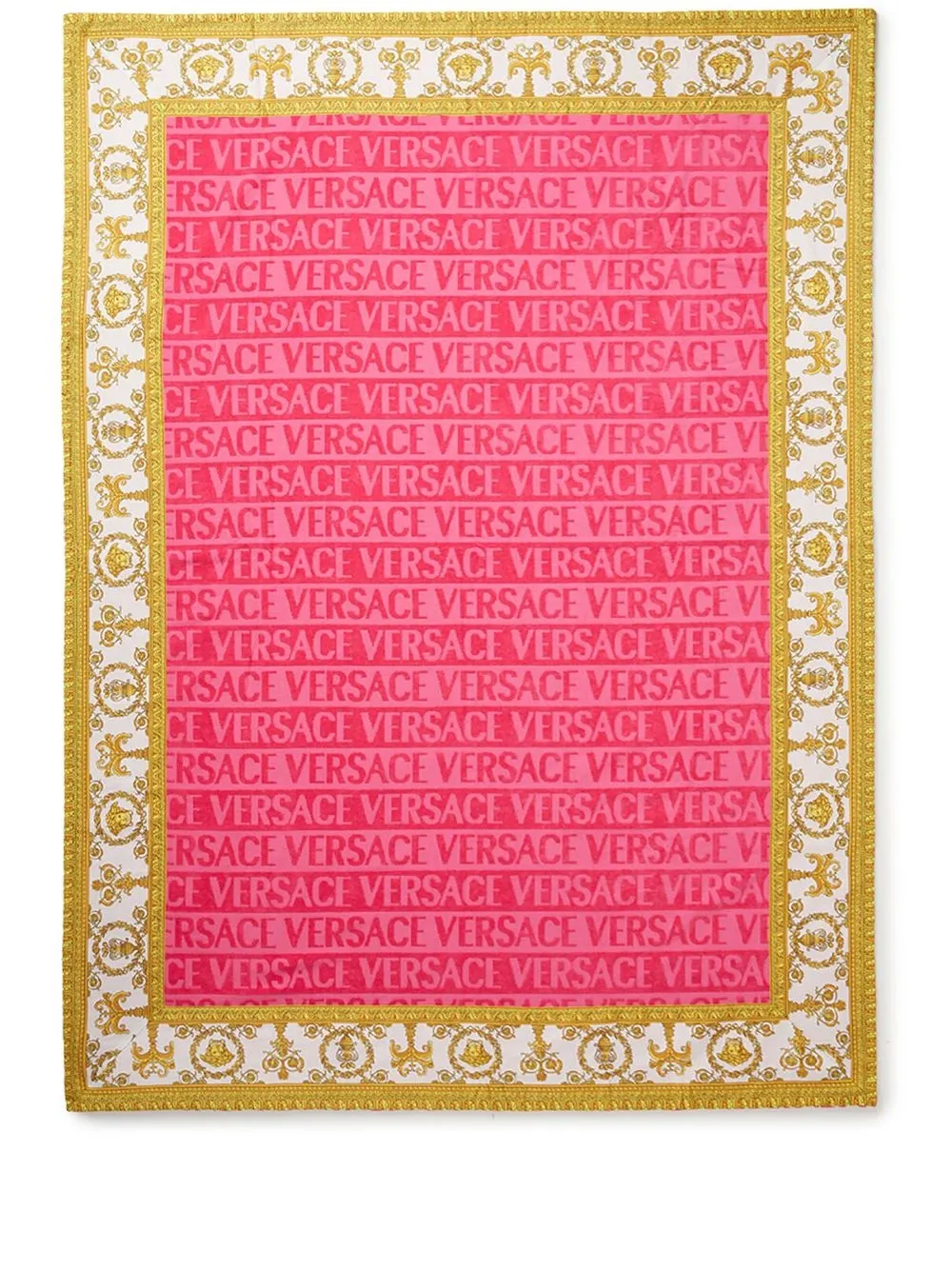 

Versace I Love Baroque beach towel - Pink