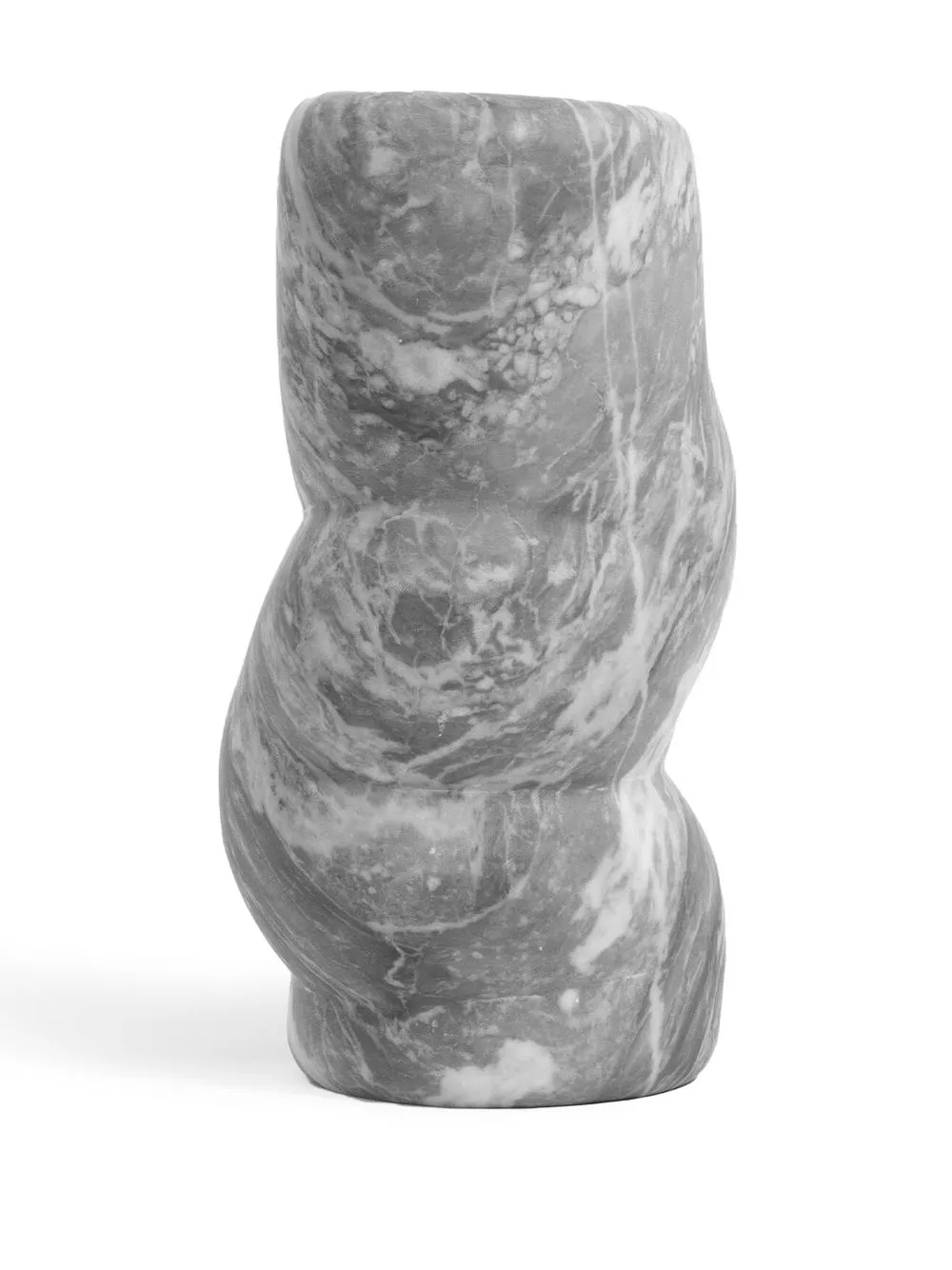  Bloc Studios Fatroll Marble Vase - Grey 