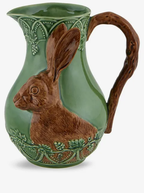 Bordallo Pinheiro 'Bosque' hare pitcher