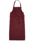 Once Milano linen kitchen apron - Red