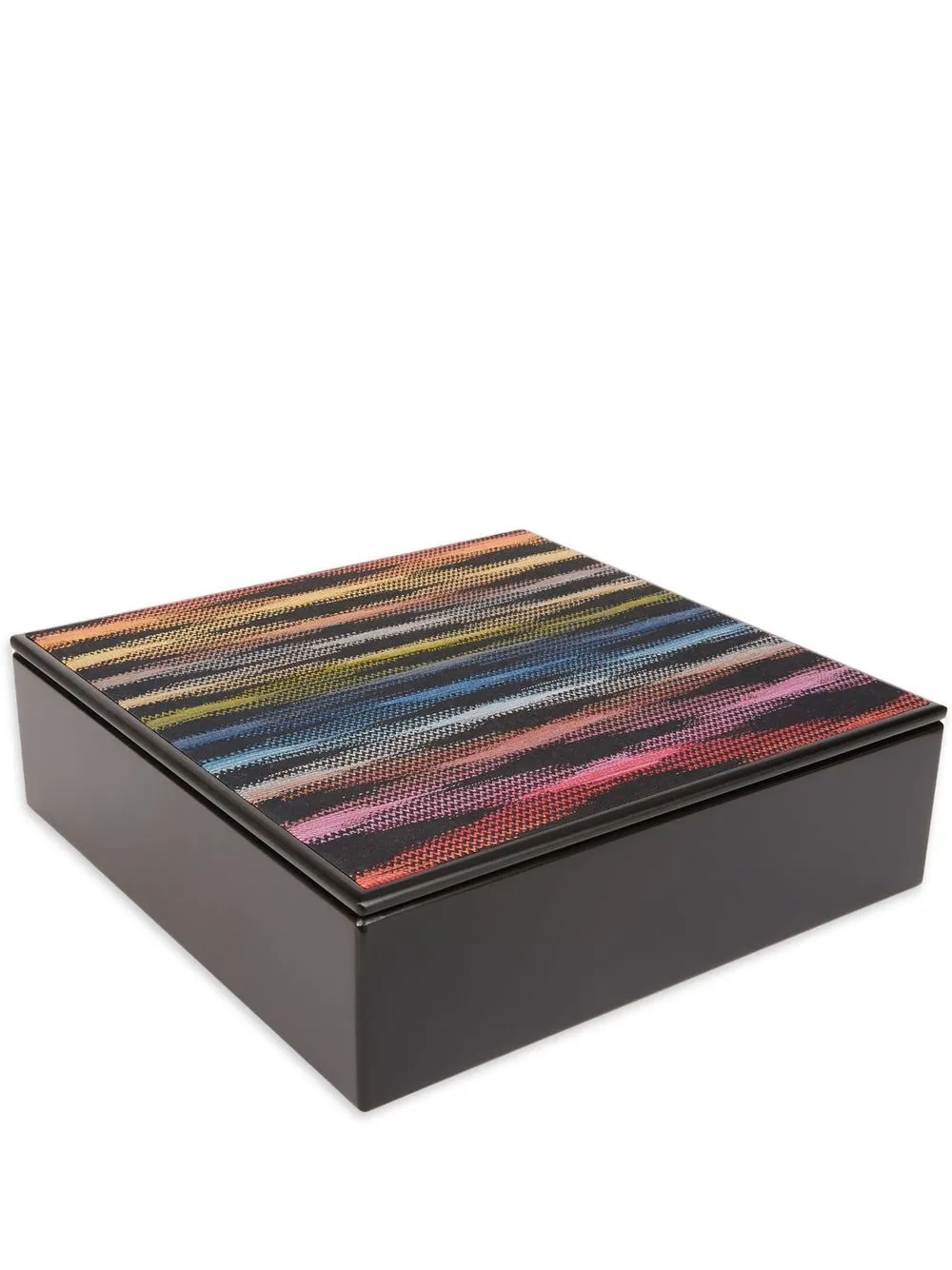 

Missoni Home caja con motivo en zig zag - Negro