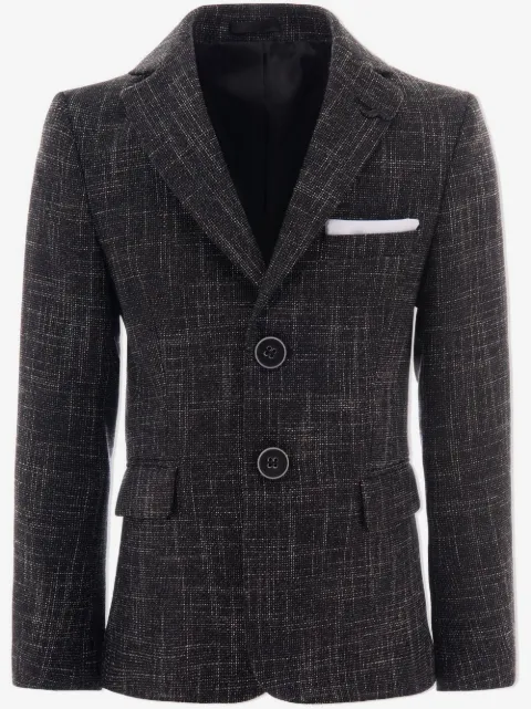Moustache smoky tweed blazer
