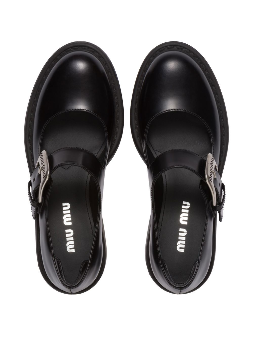 Miu Miu Chunky buckle-fastening Loafers - Farfetch